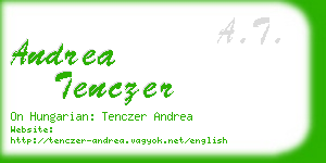 andrea tenczer business card